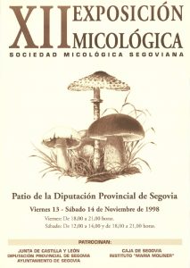 Sociedad Micológica Segoviana, exposiciones, 1998 varias setas